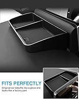 Vista 3 de Karltys Organizador de consola central para salpicadero, caja de almacenamiento detrás de pantalla para teléfonos, llaves, tarjeta de lentes de sol