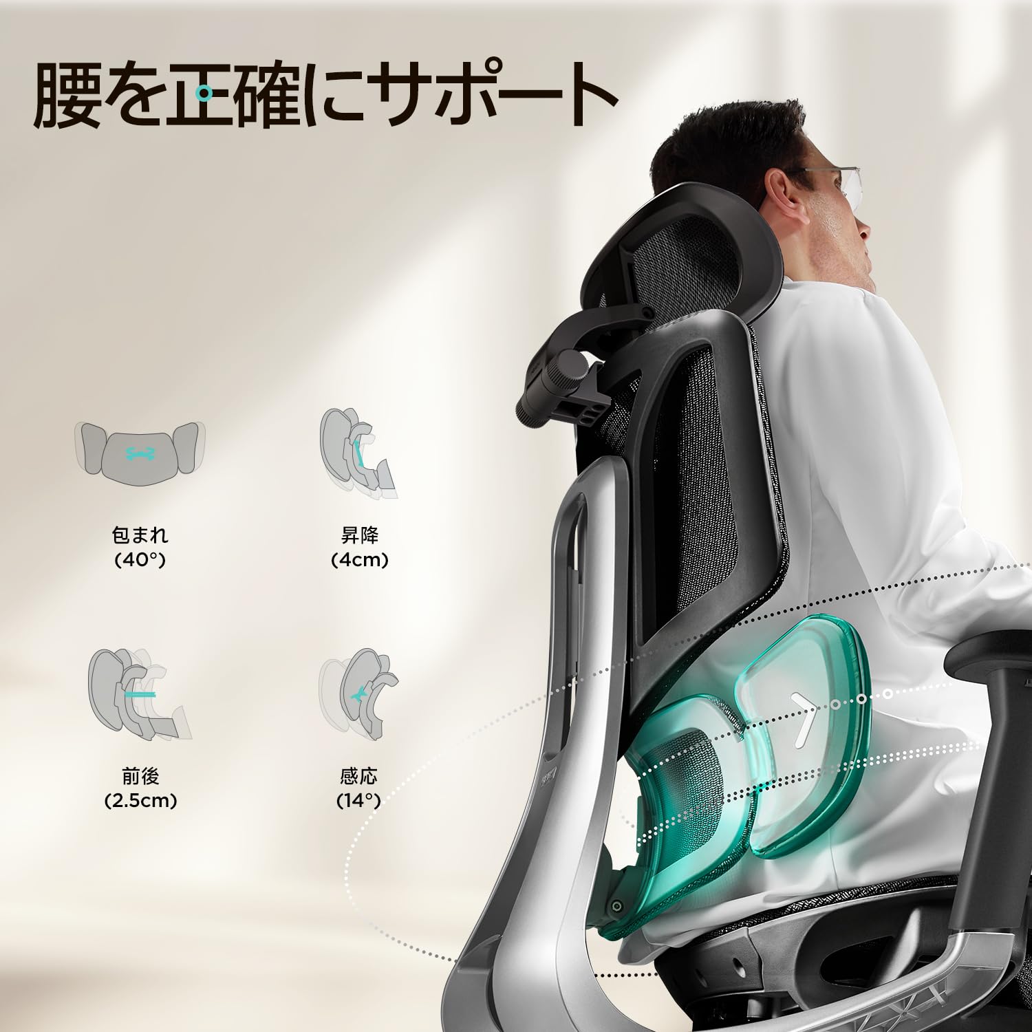 Amazon | Hbada E3 Air オフィスチェア【軽量モデル・快適メッシュ 