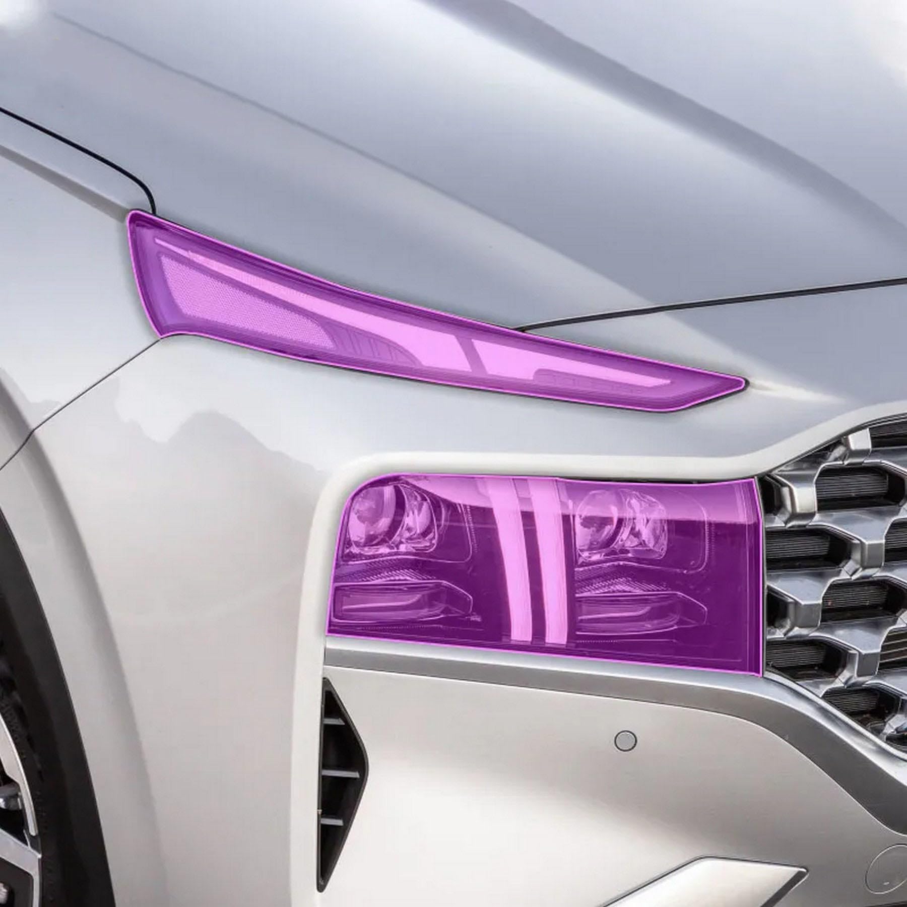Samochodowa folia zewnętrzna TPU PPF Reflektory Folia ochronna Anti scratch Naprawa membrany Przyciemniony reflektor, dla Hyundai Santa Fe 2020-2023