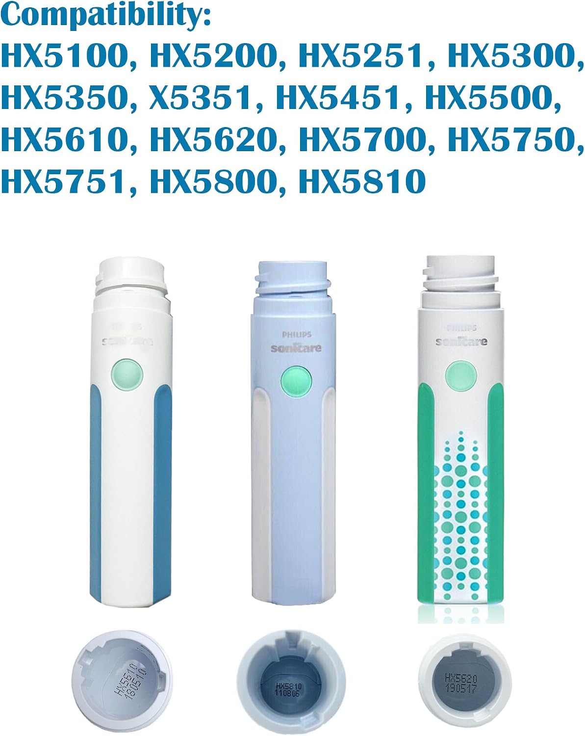 Replacement HX5100 Toothbrush Charger for Sonicare Hx5610, Hx5620, Hx5700, Hx5750, Hx5810, Toothbrush Charger 423501010822