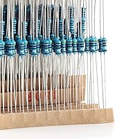 Vista 5 de Metal Film Resistors, 560pcs 56 Values Metal Film Resistors Kit, 1/4W Resistor Assortment Kit, 1 Ohm-10M Ohm, ±1% Tolerance, Single Resistors