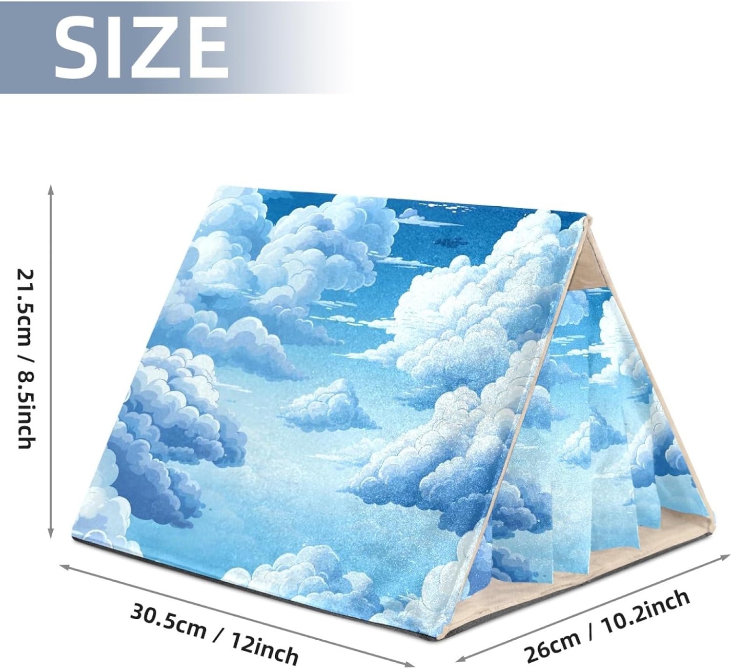 MAgiLL Guinea Pig Bed, Comfortable Hamster House, Hiding Place for Small Pets, Foldable Bed nest, Suitable for Short Rabbits, Rabbits, Ferrets, mice, Hedgehogs, and Creative Chinchilla Mouse nest