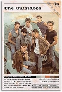 The Outsiders Movie Aesthetic Posters Decorative Painting Canvas Wall Posters And Art Picture Print Modern Family Bedroom Decor Posters 12x18inch(30x45cm)