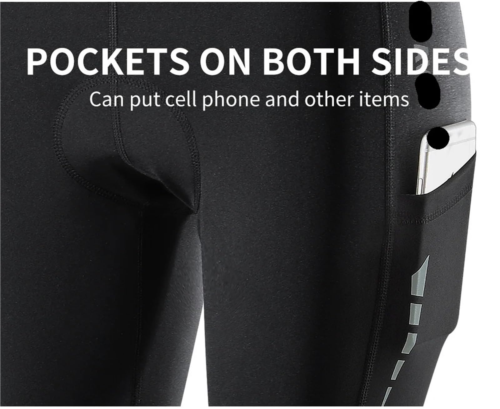 Tirantes De Ciclismo Pantalones con pechera for bicicleta, ropa de invierno for mujer, pantalones cortos con pechera for ciclismo, medias cálidas a prueba de viento de lana térmica for invierno(Pant,S