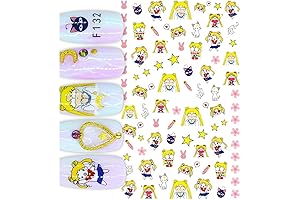 Sailor Moon Theme Nail Art With Blondes Magical Wand
