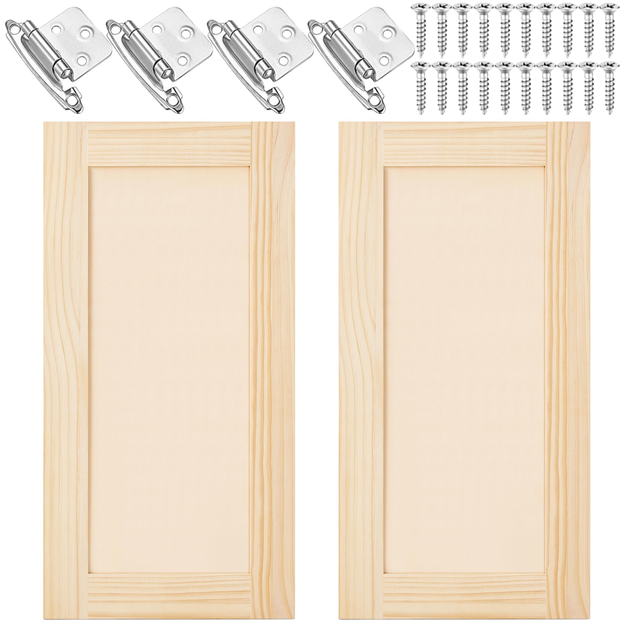 Vechor 2-Pack Pine Cabinet Doors