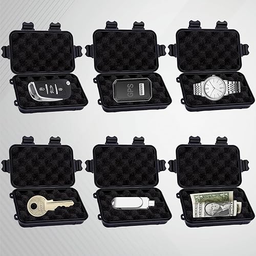 Miniatura 5 de Riomh 2 llaveros magnéticos ocultos debajo del automóvil, caja de llaves con imán fuerte para almacenamiento de llaves en interiores, exteriores,