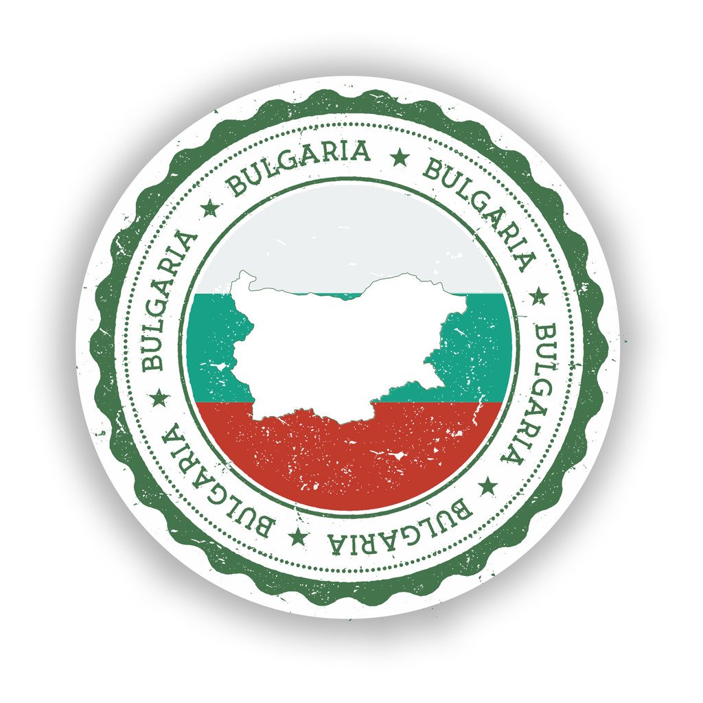 Destinationvinyl Multi 2 X 15Cm/150Mm Bulgaria Vinyl Stickers Travel Luggage Flag #7954