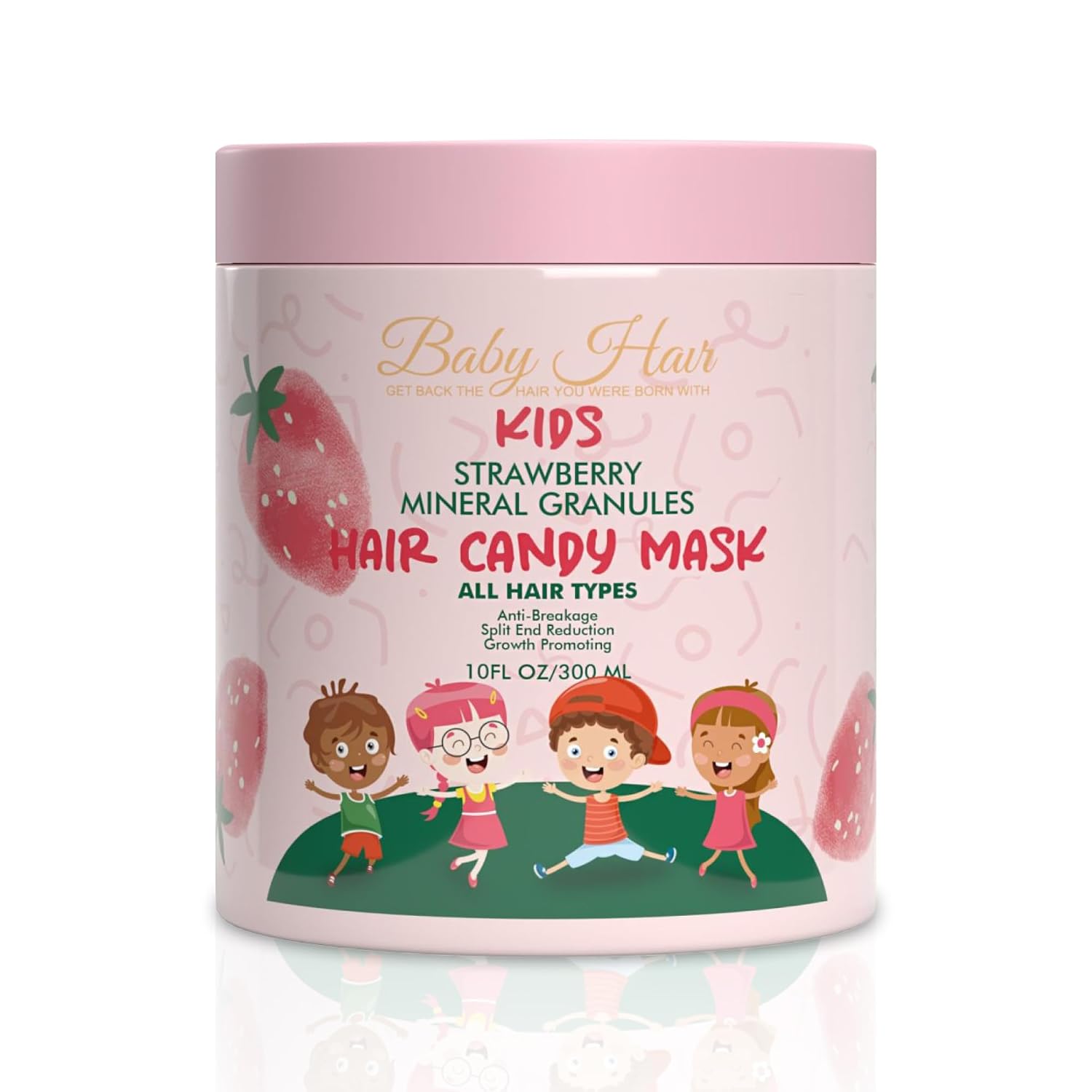 Baby Hair Kids: Vegan Strawberry & Mineral Granules Mask