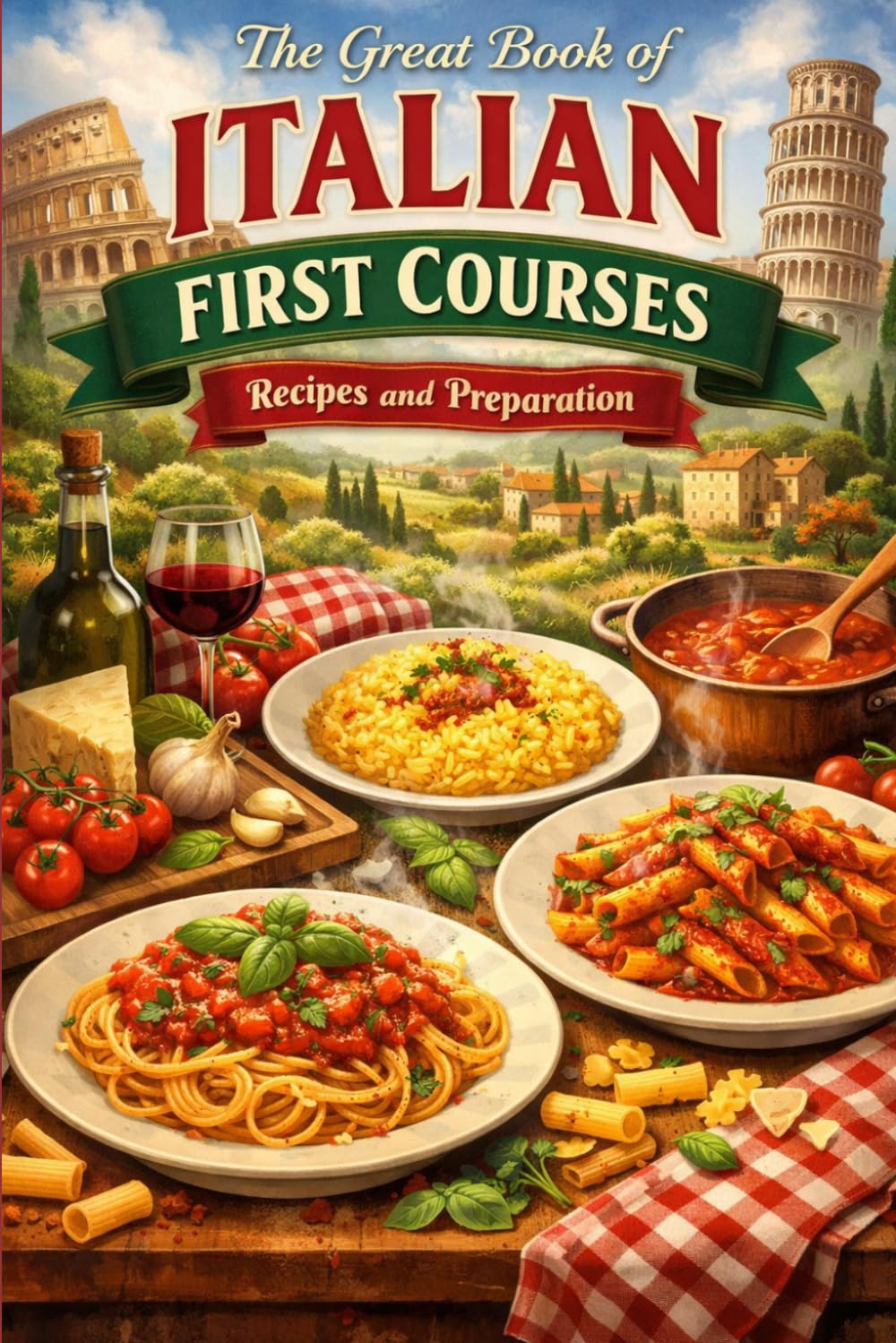 The Great Book of Italian First Courses - Recipes and preparation (Italian recipes)