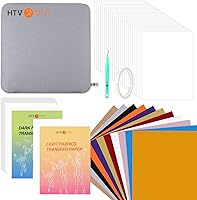 Vista 3 de HTVRONT Máquina de prensa de calor para camisetas con 52 accesorios, prensa de calor portátil con suministros para sublimación y camisa de vinilo HTV