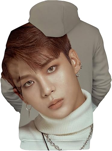 Vista 20 de Xkpopfans Kpop ATEEZ Sudadera con capucha con estampado 3D del tesoro Wooyoung San Mingi