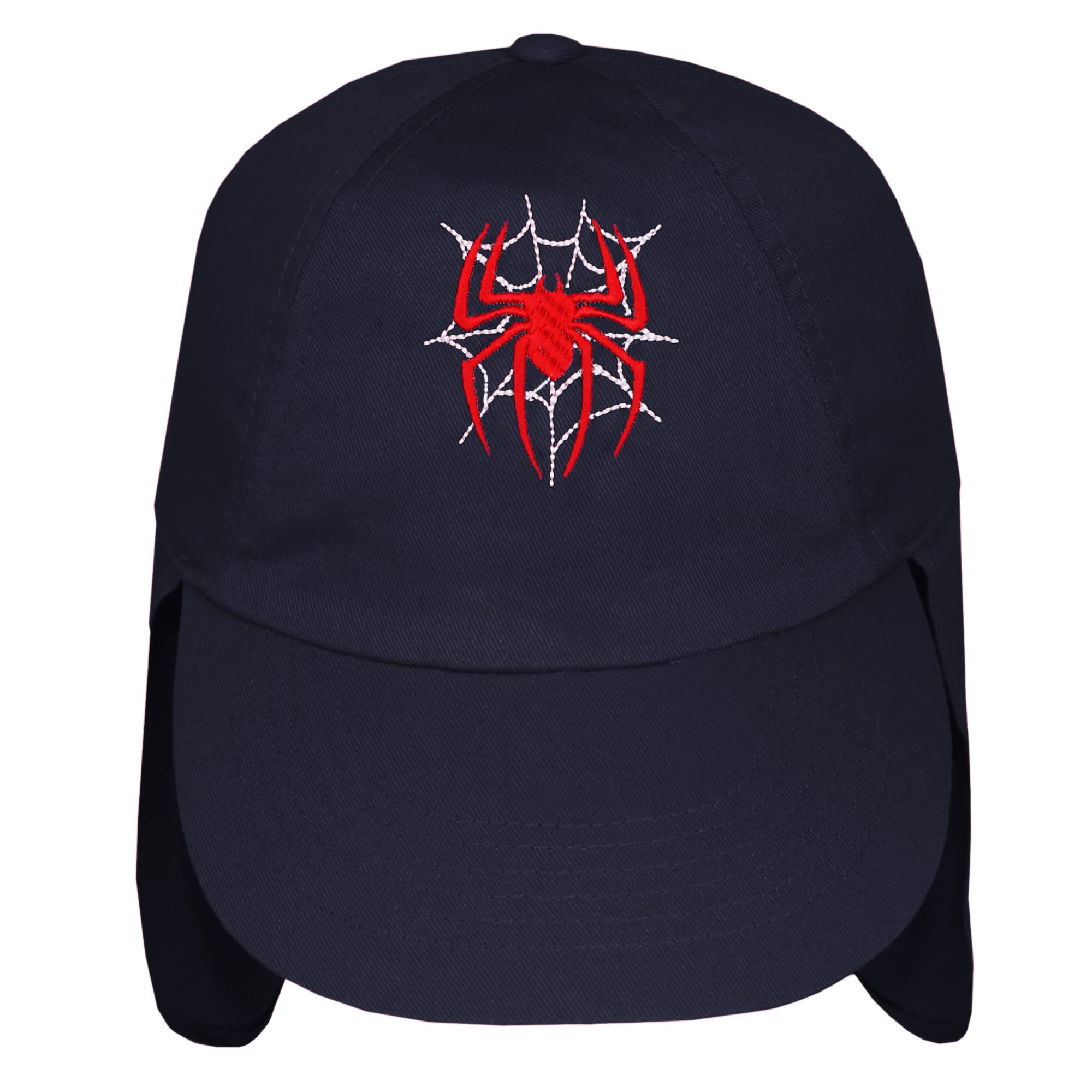 TeddyTs Spider Web Legionnaires Sun Hat (4-8 Years) (Navy), One Size