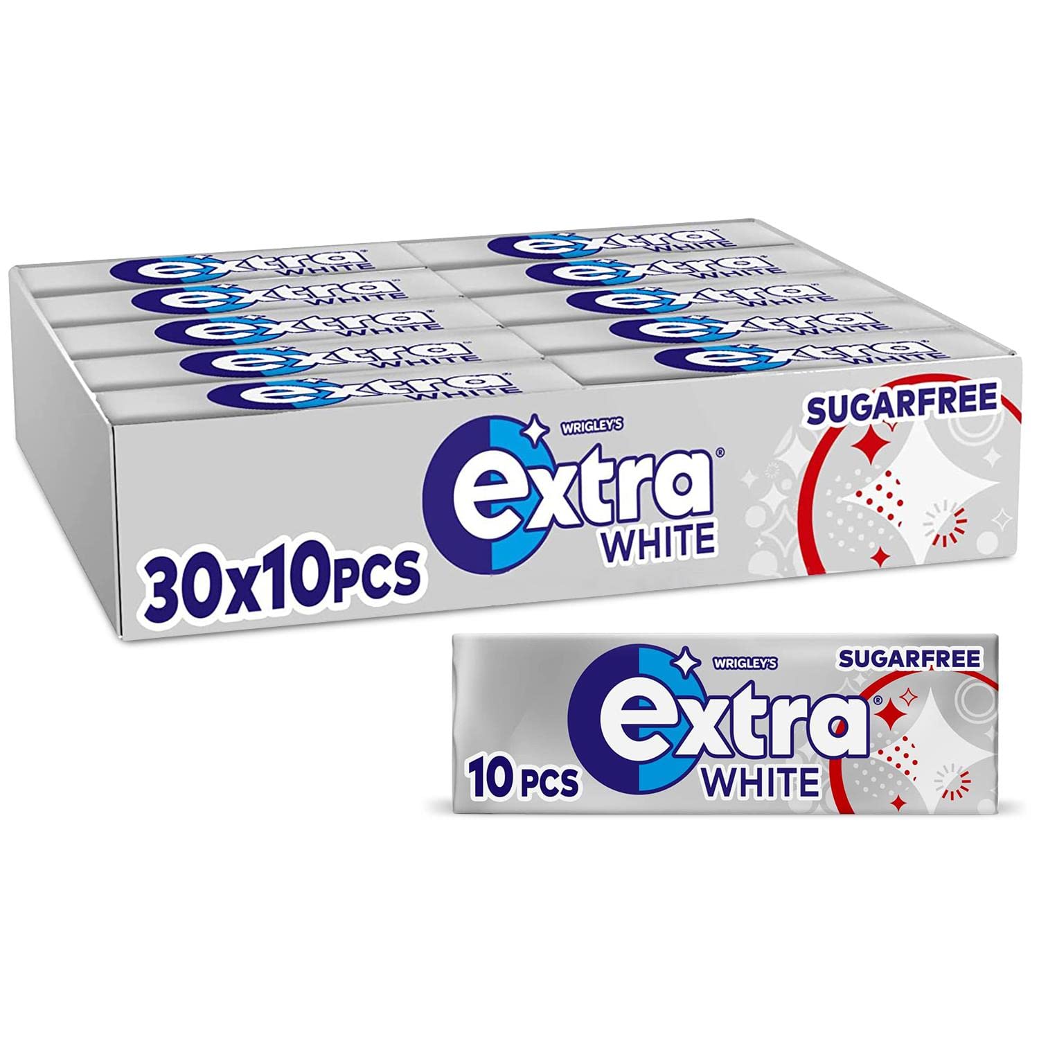 Extra White Sugarfree Chewing Gum Classic Mint Flavour