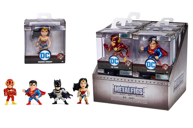 Jada, Figuras Metálicas de DC, Figuras Pop Culture de Super Héroes DC, 7 cm