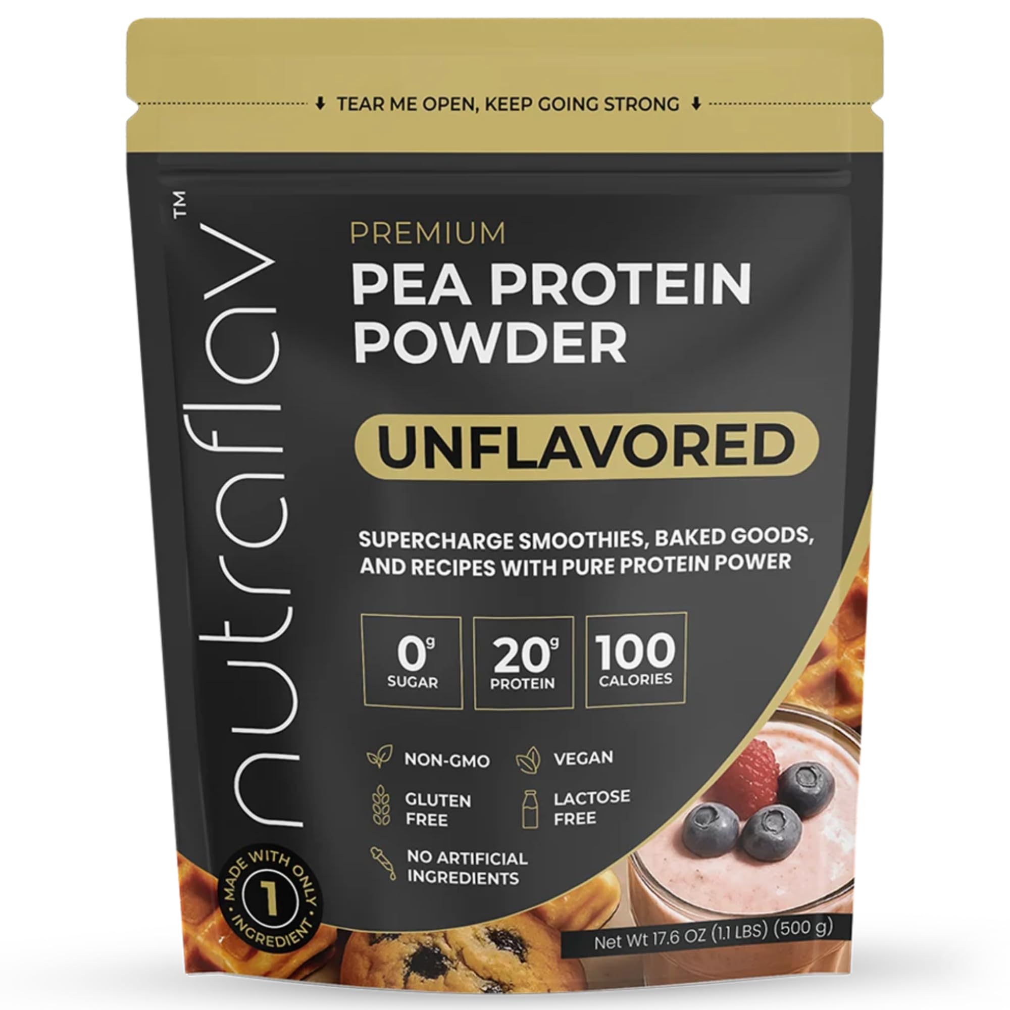 Vanilla Vegan Pea Protein Powder, Plant Based, Lactose-Free, 20 Servings — Amazon image 10