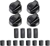 Gas Stove Knob, Ignition Knob, Gas Cooker, Ignition Switch, Oven Switch, ABS Heat Resistant Material, Compatible with Oven and Rice Cooker, Replacement Dial, Marked Operation Display, For Home and