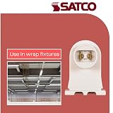 Satco Quickwire Terminals Accept Up to 18 Gauge Solid Or Tinned Leads Slide-On Shallow Base Rapid Start Strip 3/8"-1/2"; Part Number 80-1498(1 Pack) – view 7