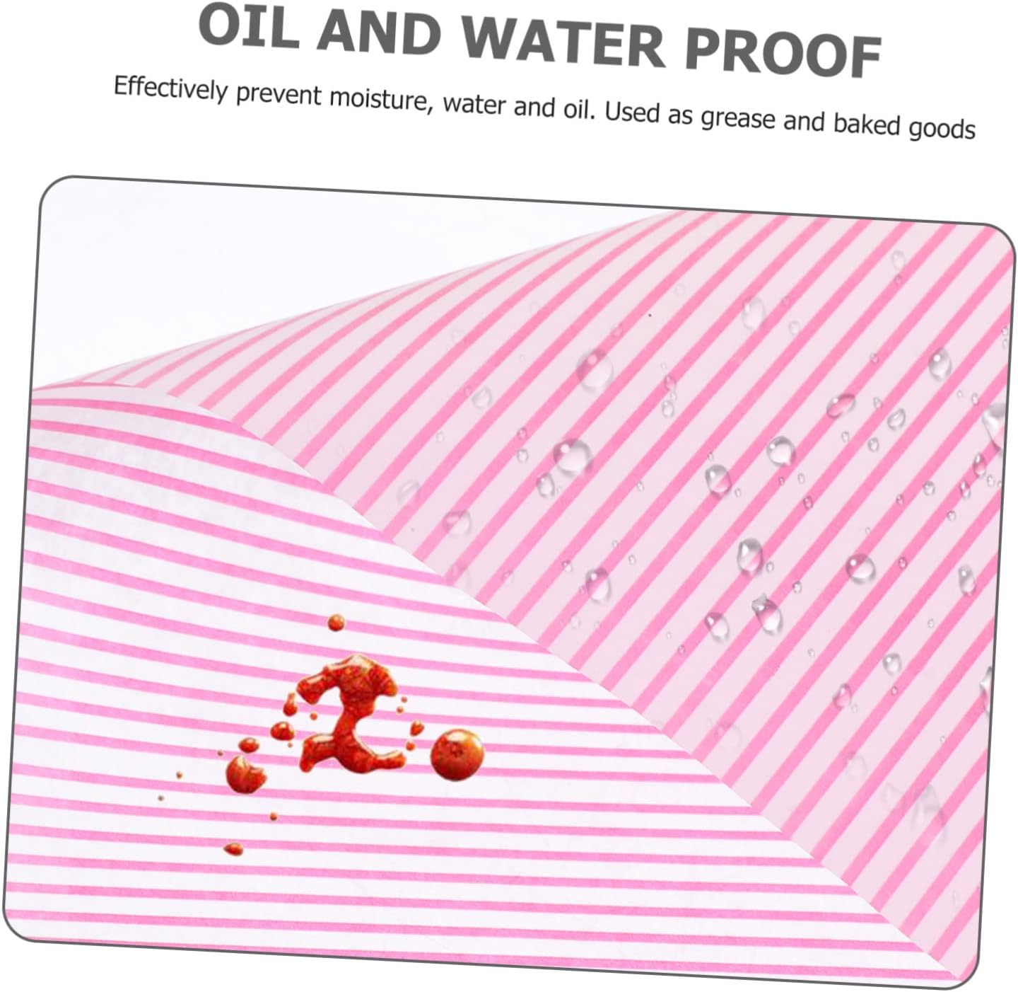 Ciieeo 100 Sheets Anti-Oil Wax Paper for Baking Food Grade Parchment Wrapping Paper for Desserts Portable Candy Wrapping for Parties and Bakeries