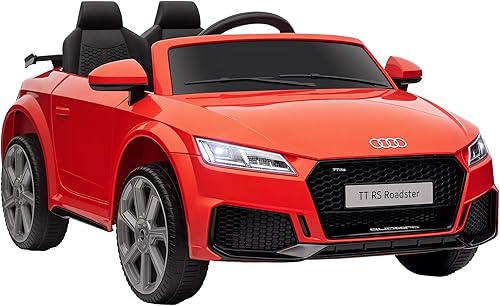 Miniatura 10 de Aosom Auto eléctrico para niños de 6 V, con licencia Audi TT RS con asiento y control remoto, bocina, música, MP3 - amarillo