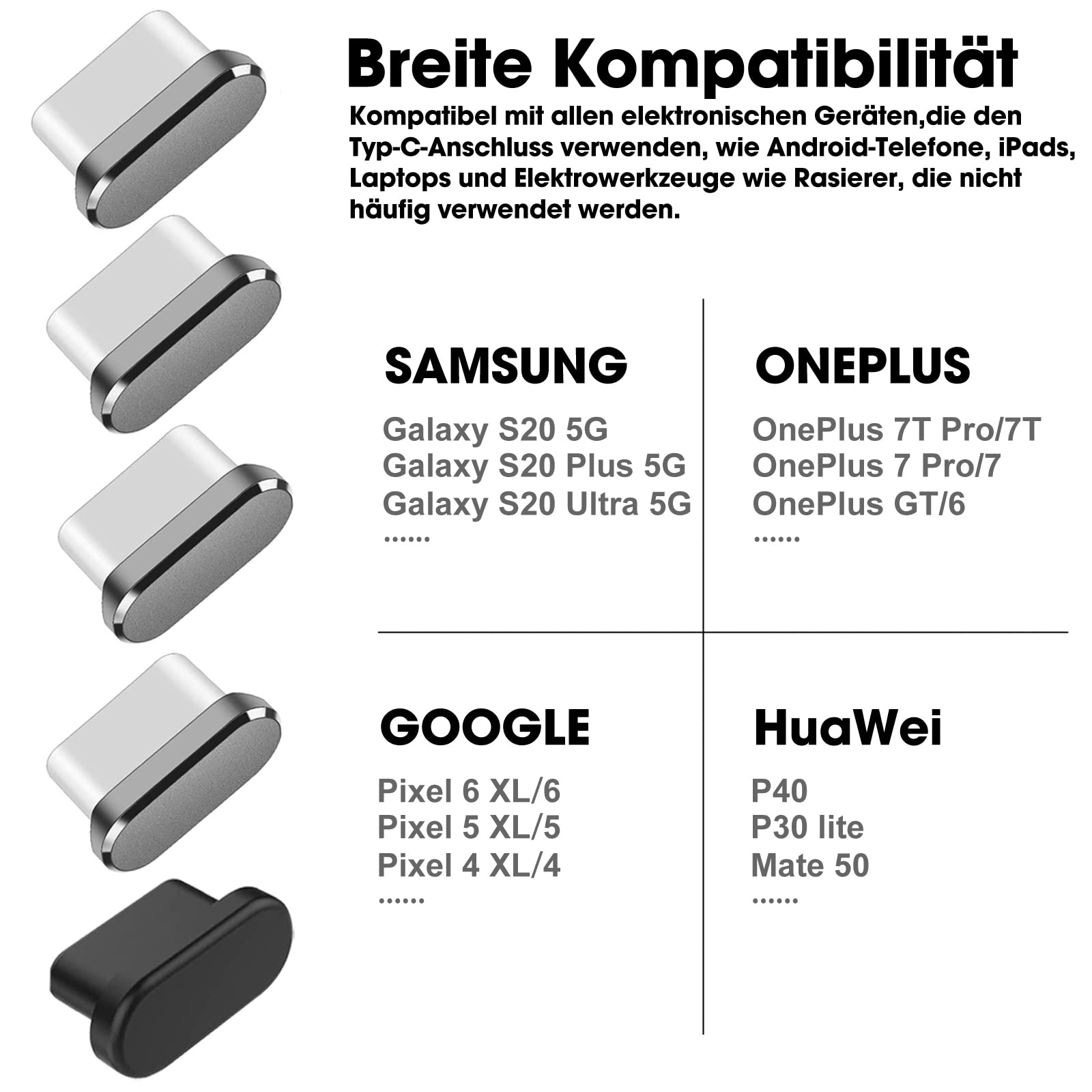 4 x USB 3.1 type C stofbescherming geschikt voor Samsung