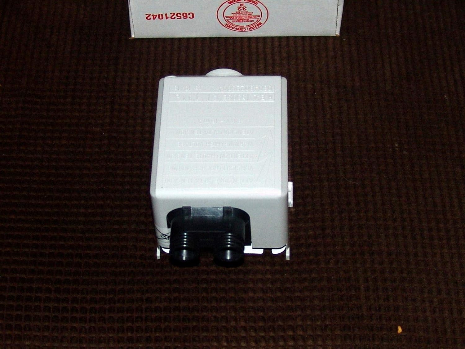 Riello Control Box, rear view with connectors