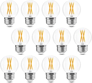 E26 G16.5 Edison LED Globe Bulb, Dimmable 40W Equivalent, 2700K Warm White