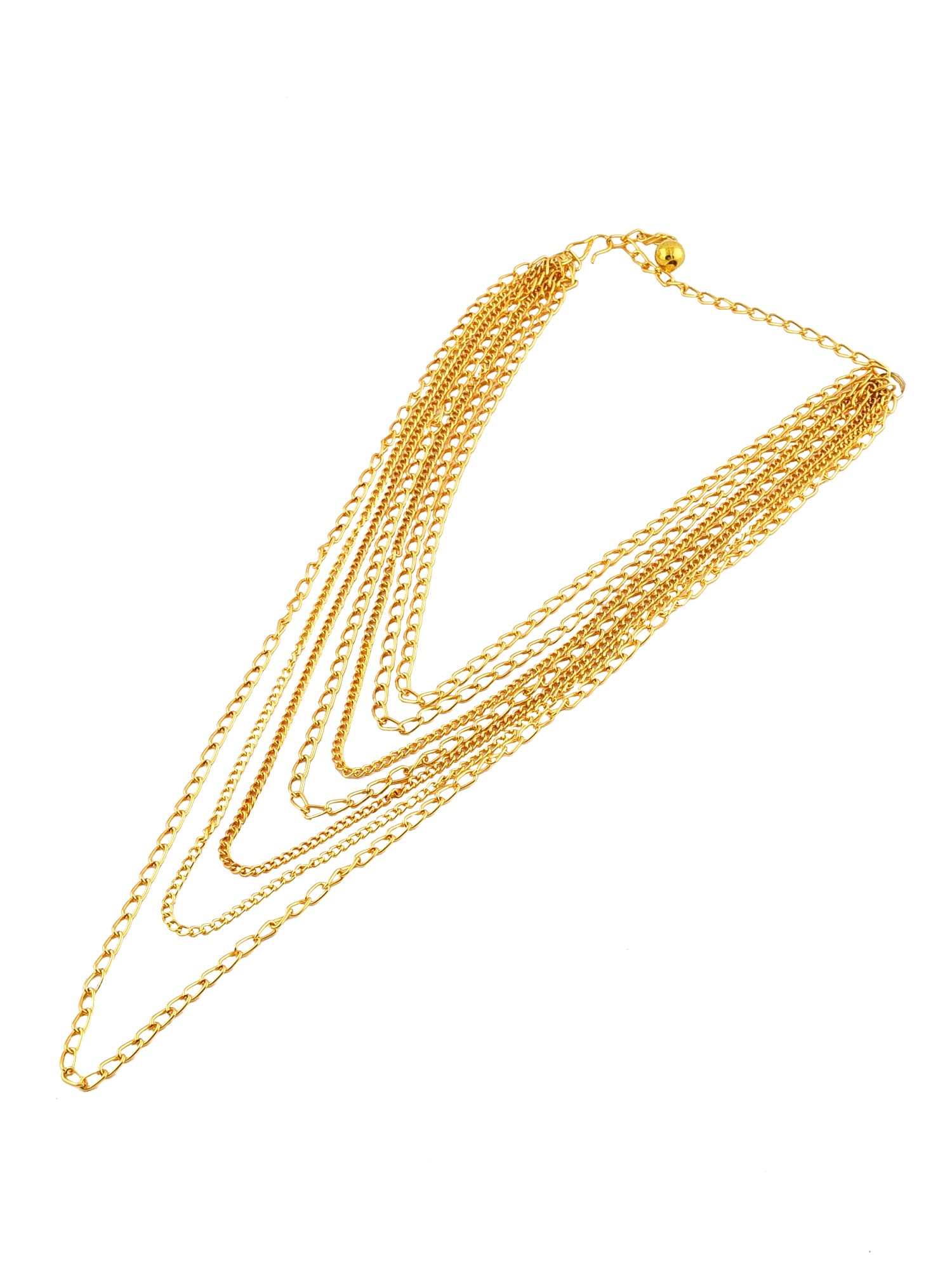 Contemporary Tone Layers Chain Necklace for Women