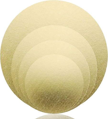 Paquete de 4 tablas de pasteles, 6, 8, 10, 12 pulgadas, cĂrculos redondos para pasteles, 1 de cada tamaño para decoraciĂłn de pasteles, dorado Paquete de 4 tablas de pasteles, 6, 8, 10, 12 pulgadas, cĂrculos redondos para pasteles, 1 de cada tamaño para decoraciĂłn de pasteles, dorado