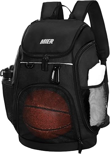Miniatura 10 de MIER Gym Backpack 40L Basketball Backpack with Ball Compartment & Shoes Storage Multi-Functional Sports Soccer Bag Large Equipment Back Pack