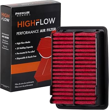 HIGHFLOW High Performance, Pre-Oiled Disposable Engine Air Filter PA99050X | Fits 2021-2024 Honda City, 2024 BR-V, 2015-2020 Fit