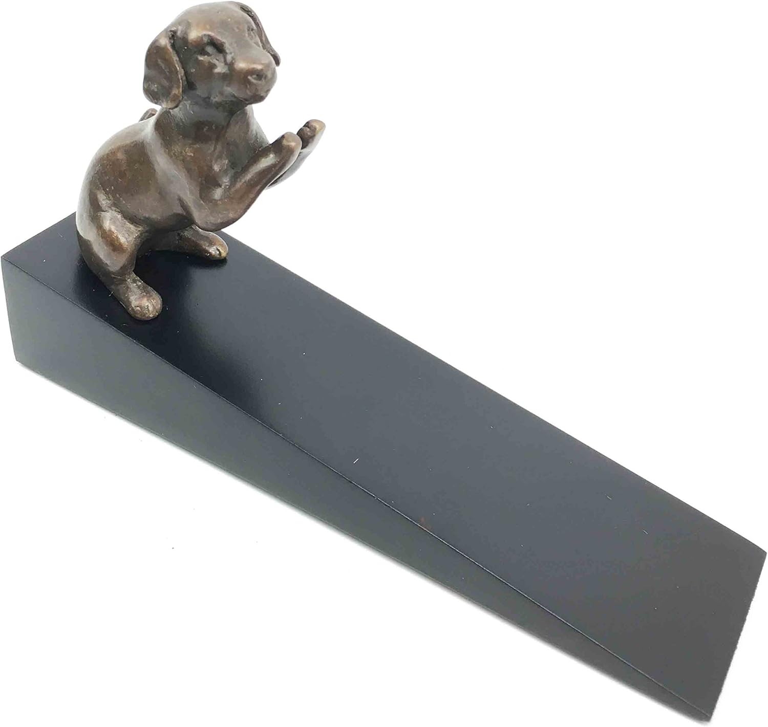 Brass Made Begging Labrador Retriever Dog Door Stop Stopper Wedge Home Decor