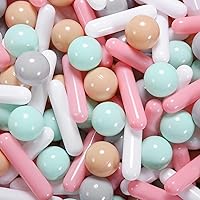 Vista 14 de Bolas para piscina de bolas STARBOLO para niños - Paquete de 150, 200, 500 bolas de piscina de bolas coloridas a prueba de aplastamiento de plástico