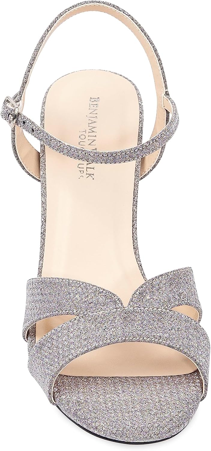 Touch Ups Women's Riley Heeled Sandal, Silver, 8 - Image 2