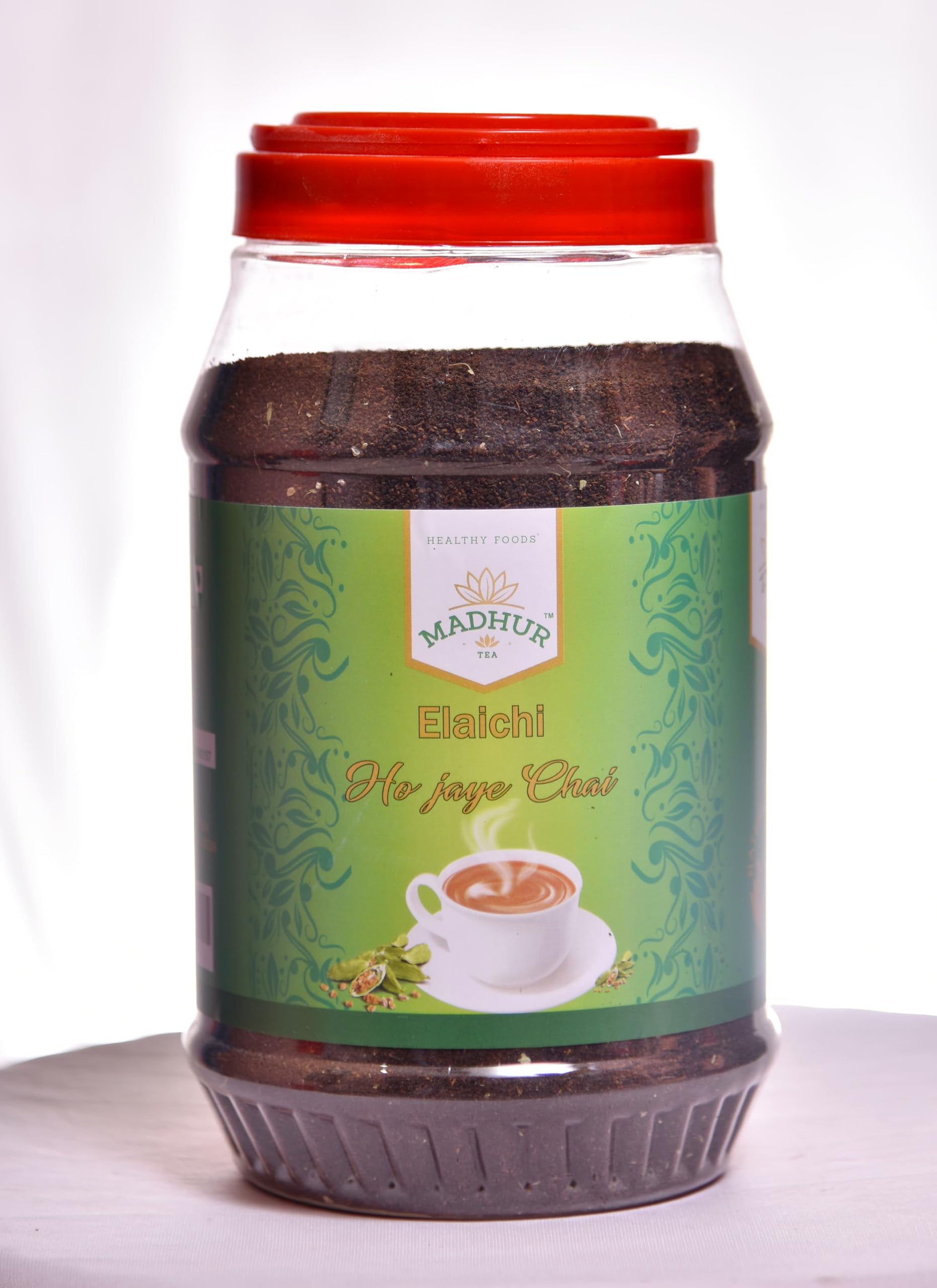 Madhur 100% Natural Ground Cardamom blended with Assam Tea