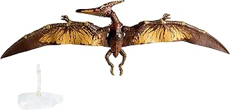 Jurassic World Amber Collection Pteranodon 6-in Dinosaur Action Figure, Movie-Authentic Detail, Movable Joints & Figure Display Stand, Collectible Gift 8 Years & Up