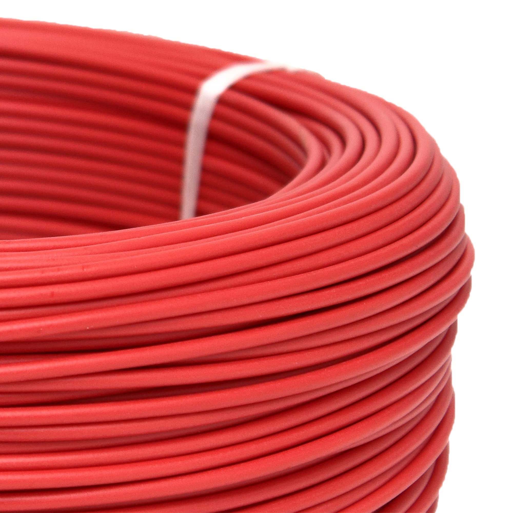 Rollo Cable Eléctrico de 100 m | H07V-K | Sección 1 x 1,5 mm2 | Color rojo