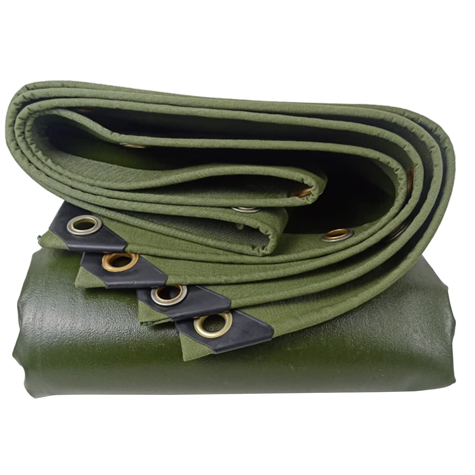 Lona impermeable resistente de 5 x 8 m, 6 x 6 m, 6 x 7 m, 6 x 8 m, 600 g/m², lona gruesa con ojales reforzados para protección al aire libre personalizada (6 x 6 m)