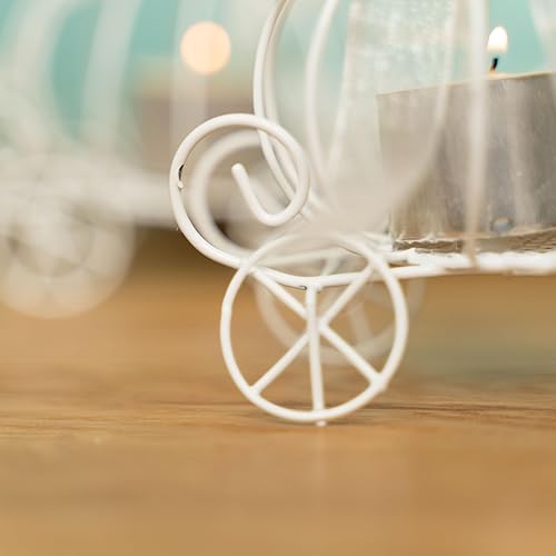 Miniatura 2 de Simply Elegant Paquete de 12 soportes para dulces blanco  144 piezas de carrito de caramelos carro de calabaza de metal decoración de fiesta caja de