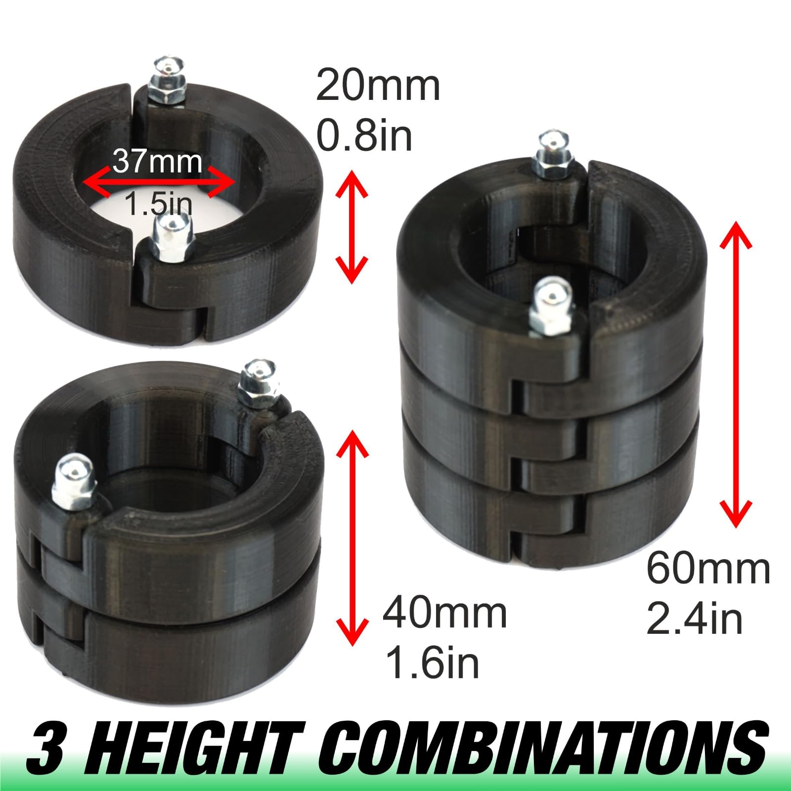 RANGER-MAX Set con anello di serraggio Crusher, Gabbia per erezione testicoli scroto allungata, 3 anelli di Nova Lux, realizzato nell'UE, CBT Nero