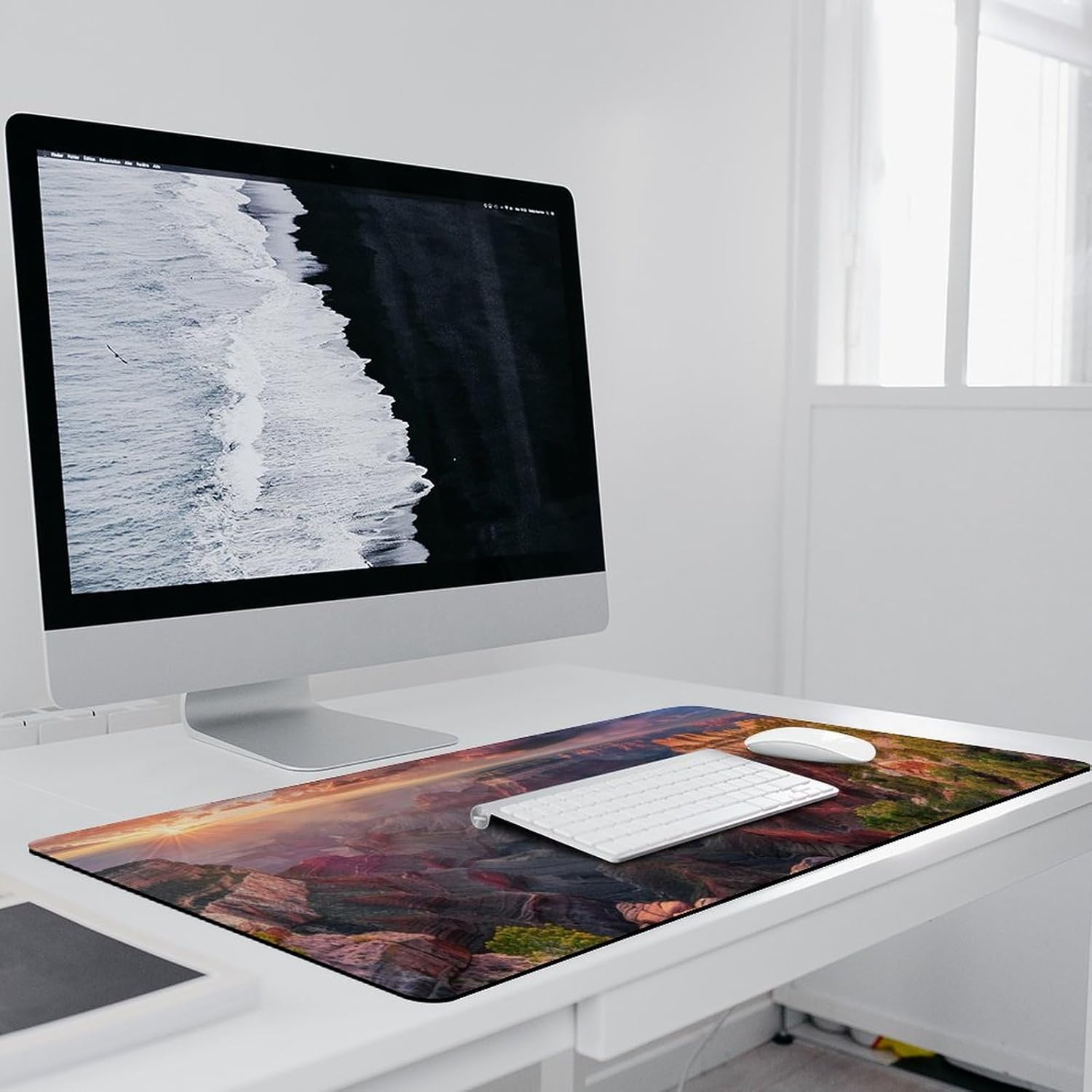 FoRes American Grand Canyon Large Mouse Pads Gaming Non-Slip Rubber Base Desk Mat Laptop Computer Accessories Supplies Writing Pad for Office Home 40x90cm