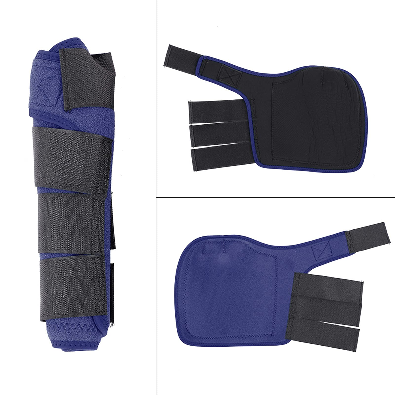 Pwshymi Hourse Soporte para Piernas Envoltura Protección para Botas de Piernas Equipo Ecuestre para Envolturas para Piernas (Armada)