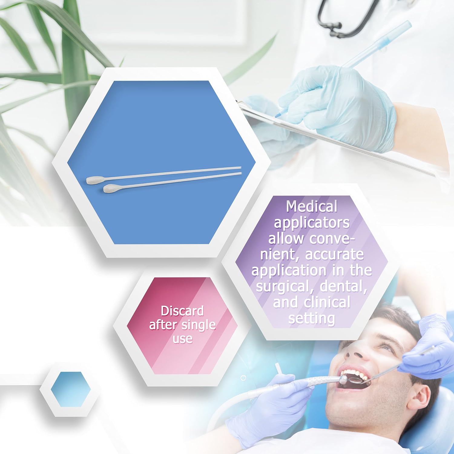 Dukal Lemon Glycerin Swabsticks 4 inch. Pack of 25 applicators. Lemon Flavored Swabsticks for Oral Care. Non-sterile swabsticks for Medical Applications. Convenient triples. Single use.
