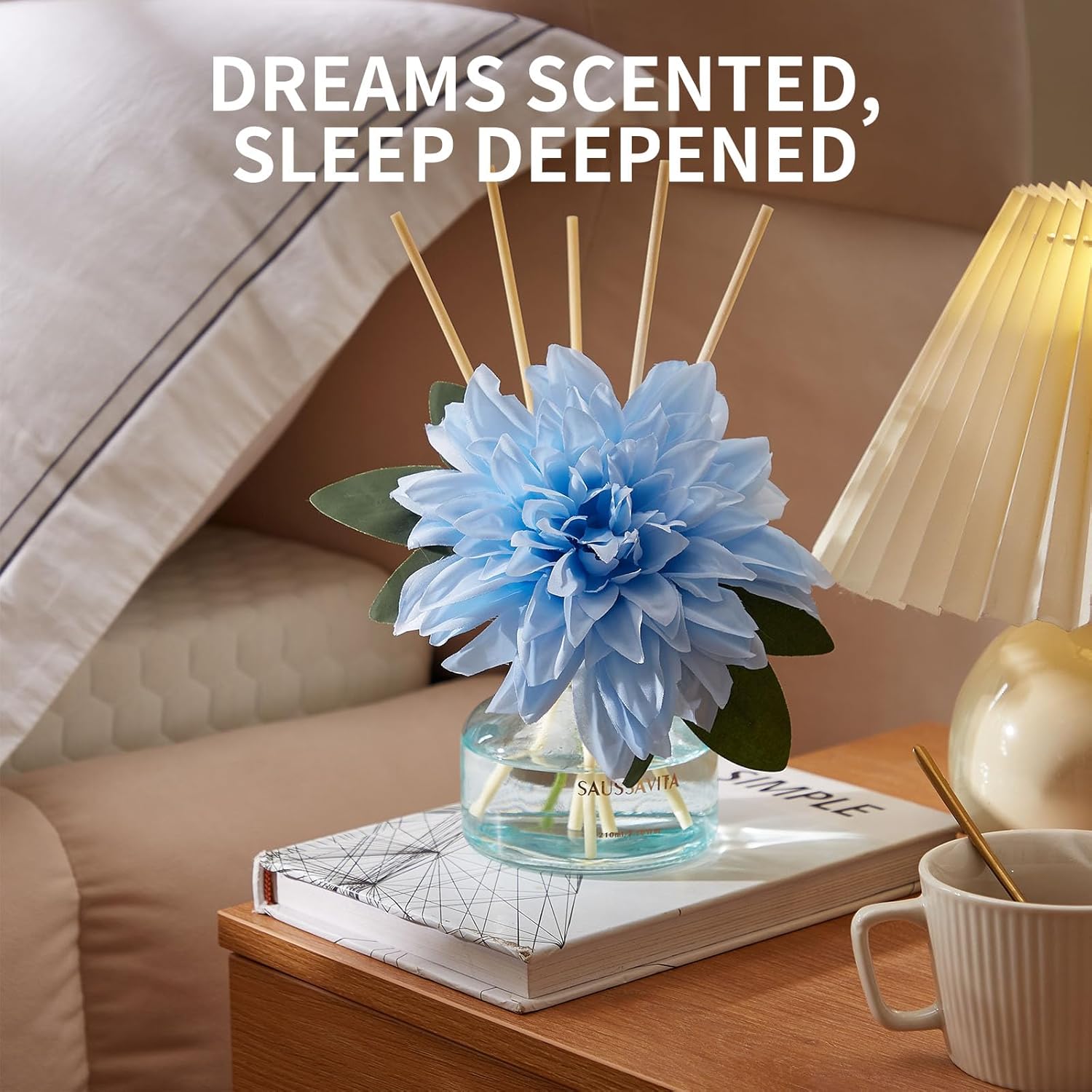 Reed Diffusers Set The Forest of Citrus Scent, Bathroom Floral Scent Diffuser, Reed Diffuser for 120 Days, Bathroom Diffuser with 7 Sticks, Office Desk Accessories, Bedroom Decor - Image 6