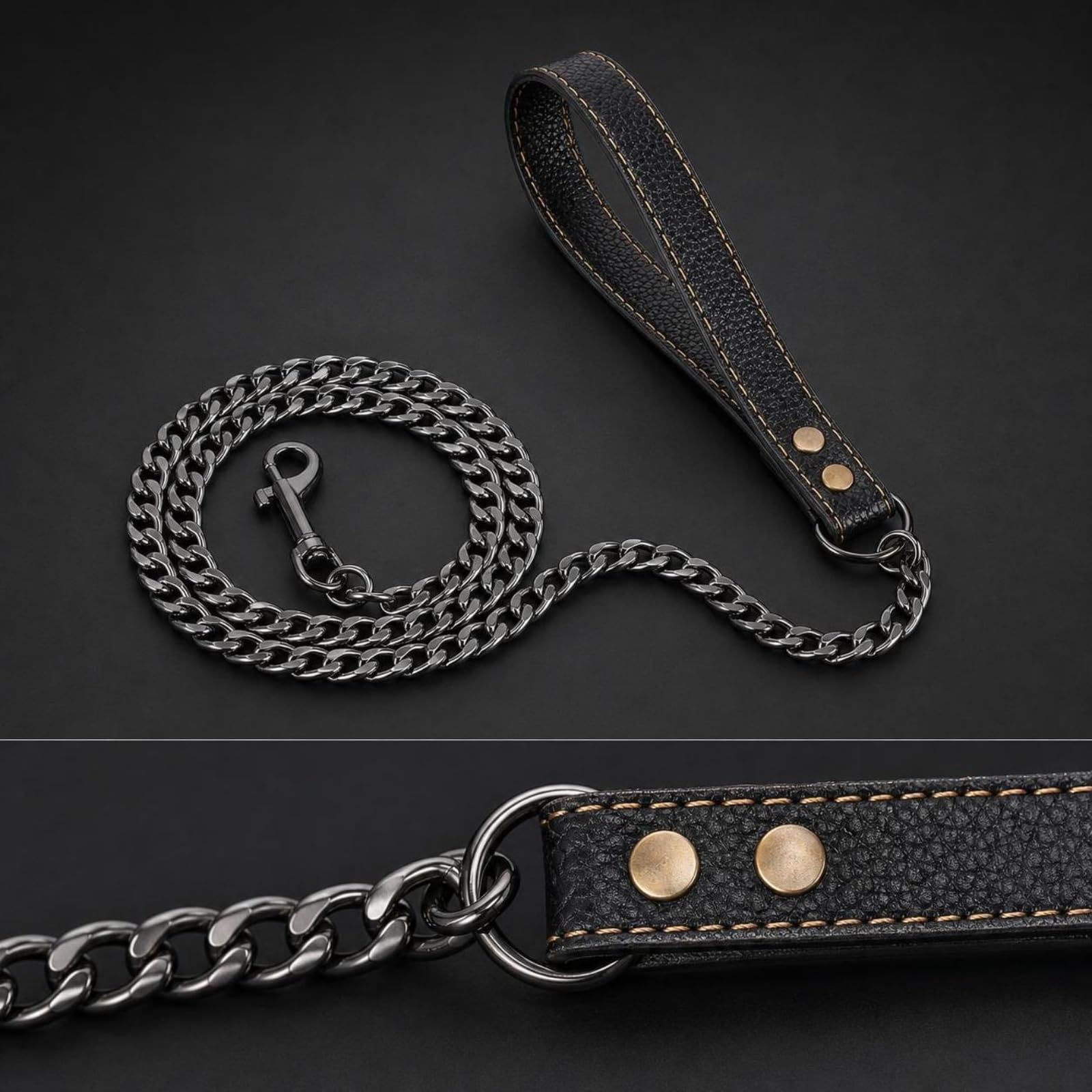 rockible Correa Metálica para, Dorado, 120cm