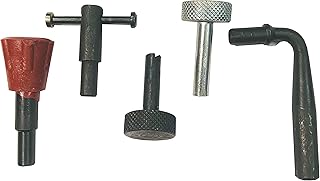 GIZMO Multi-Vehicle Tappet Setting Square Hole Key Tools for Motorbikes Sliding, L.Type, Plastic Knob, Steel Knurling Knob Models Hardened and Tempered Steel for Hero Honda - 4 Pieces.-picture-22