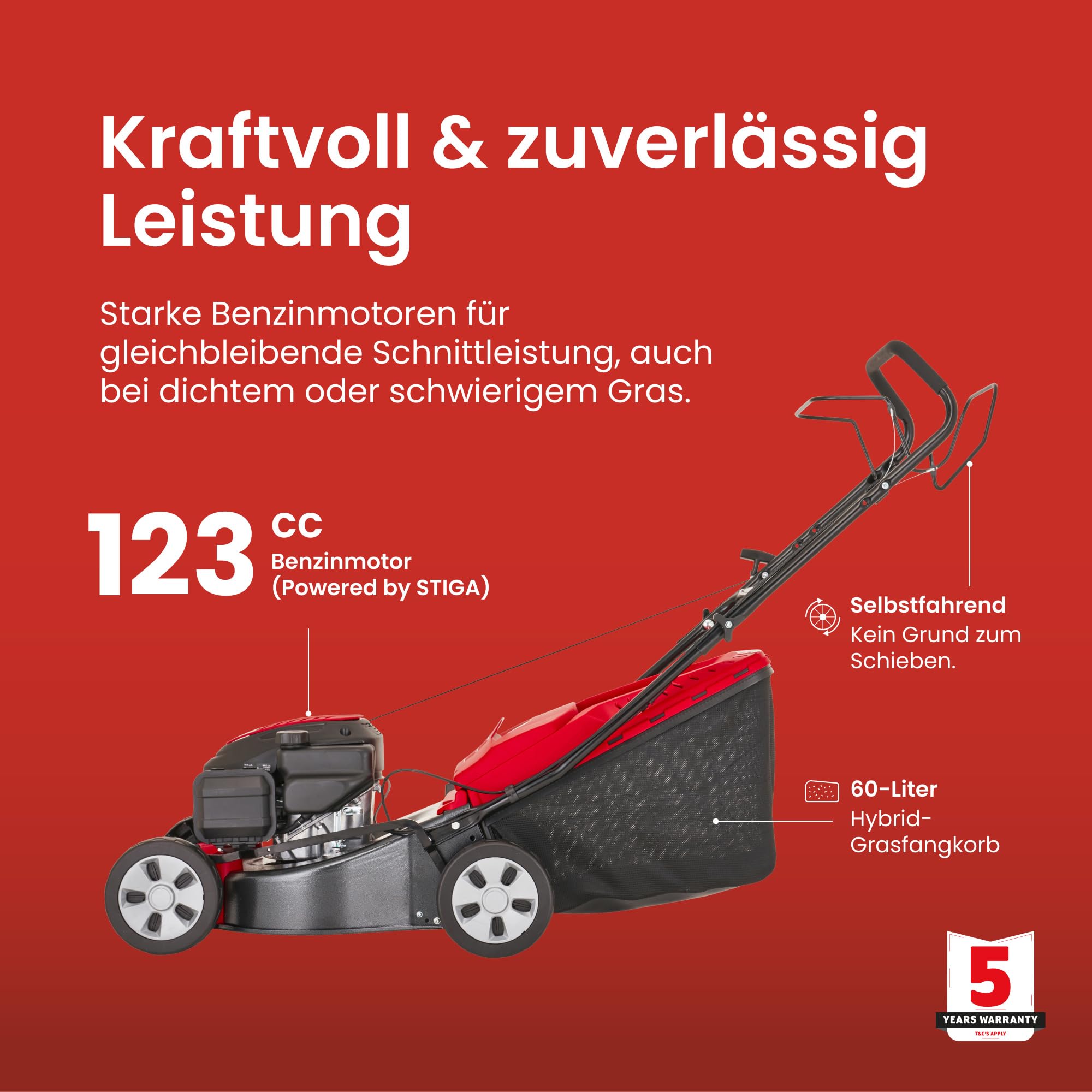 Mountfield SP42 Cortacésped autopropulsado de Gasolina de 41 cm
