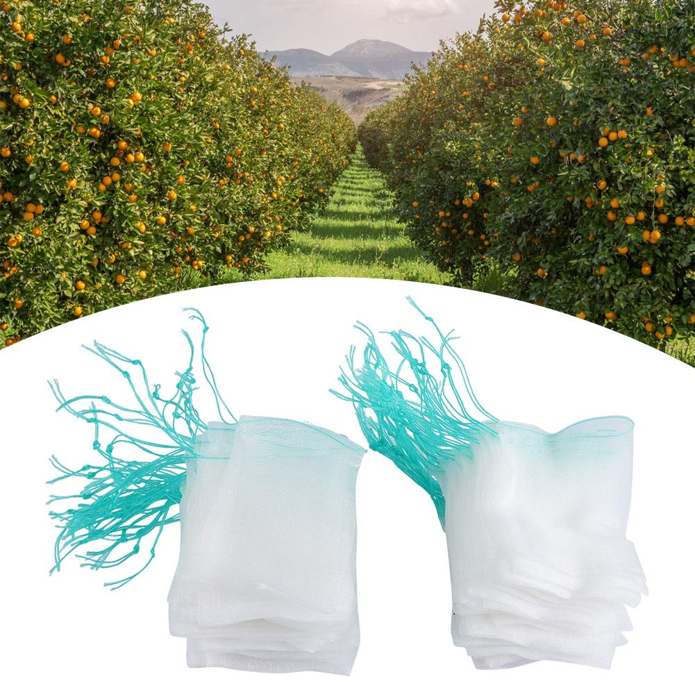 100 Sacs Filets De Protection Pour Fruits Et Légumes - Avec Cordon De Serrage - Nylon Réutilisable - Jardin Et Cuisine