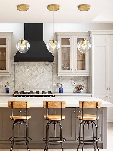 Miniatura 311 de Escalera LED de 10 luces LED moderna con globo de cristal, lámpara colgante grande para techos altos, accesorios de iluminación de entrada, villas y