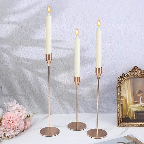 Miniatura 7 de 6 portavelas dorados, portavelas altos de latón dorado, portavelas cónico a granel para centros de mesa, candelabros para bodas, Navidad, hogar,